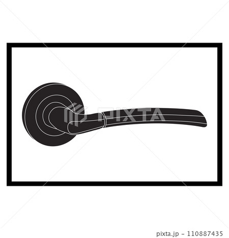Minimalist door handle logo Minimalist door handle logo 110887435