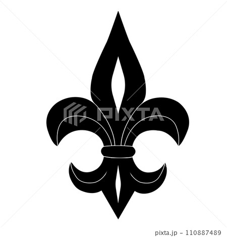 Fleur de lis icon 110887489