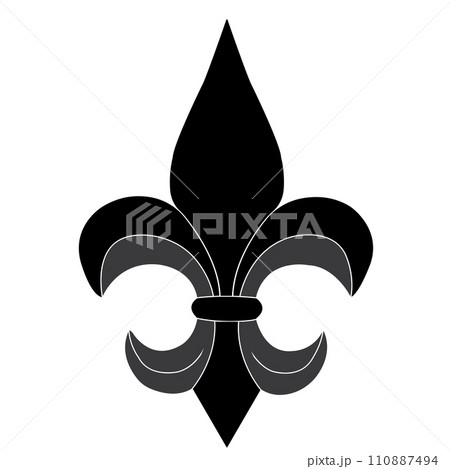 Fleur de lis icon 110887494