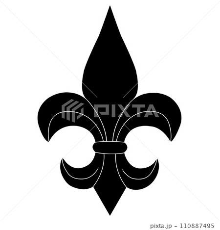 Fleur de lis icon 110887495