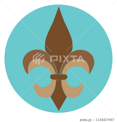 Fleur de lis icon 110887497