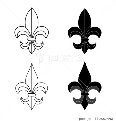 Fleur de lis icon Fleur de lis icon 110887498