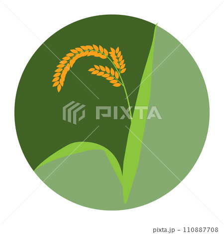 Rice farming icon 110887708