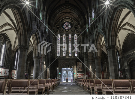 Interior view of St Mary's Episcopal Cathedral or the Cathedral Church of Saint Mary the Virgin. Interior view of St Mary's Episcopal Cathedral or the Cathedral Church of Saint Mary the Virgin. 110887841