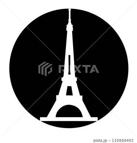 Eiffel tower in Paris icon Eiffel tower in Paris icon 110888402