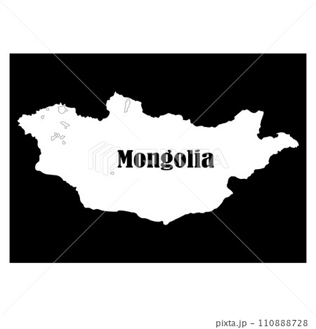 Mongolia map icon 110888728