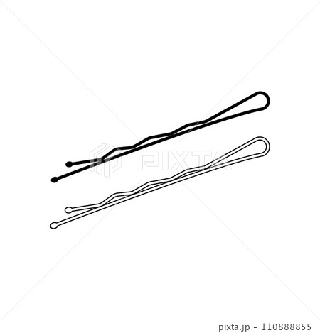 Metal Hair pin icon Metal Hair pin icon 110888855