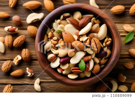 Ai generated mix of nuts 110889099