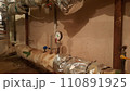 A heating unit from the inside in the basement of an apartment building 110891925