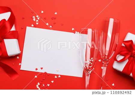Champagne and gift Champagne and gift 110892492