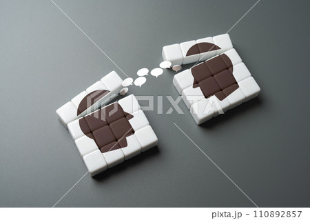 Communication and exchange of thoughts. Conversations and chatting. Mutual relations. Brainstorming, fresh new ideas. Criticism. Live communication. Discussions and debate. 110892857