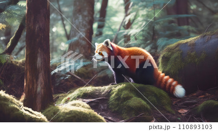 レッサーパンダ 110893103