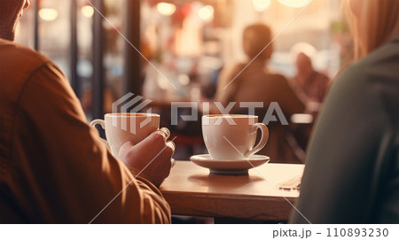 カフェのコーヒカップ カフェのコーヒカップ 110893230