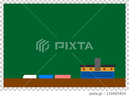 學校課程中使用的黑板和粉筆插圖 110893454
