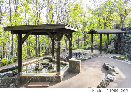 定山源泉公園の足湯 定山渓 札幌市 定山源泉公園の足湯 定山渓 札幌市 110894206