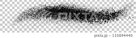 Spray brush, horizontal line, Japanese style ink effect material 110894440