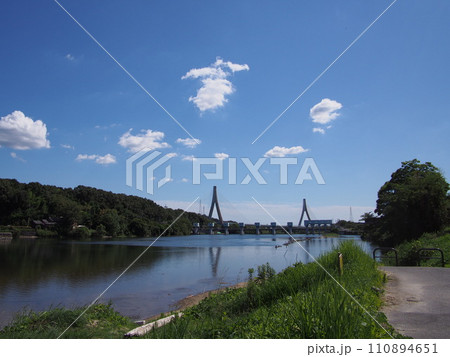 夏の水源公園の風景 110894651