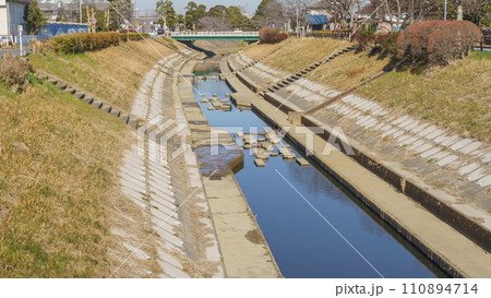 【千葉県茂原市】豊田川(中央公民館・本町公園付近) 110894714