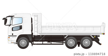 働くクルマ：大型トラック_ダンプロング 110894718