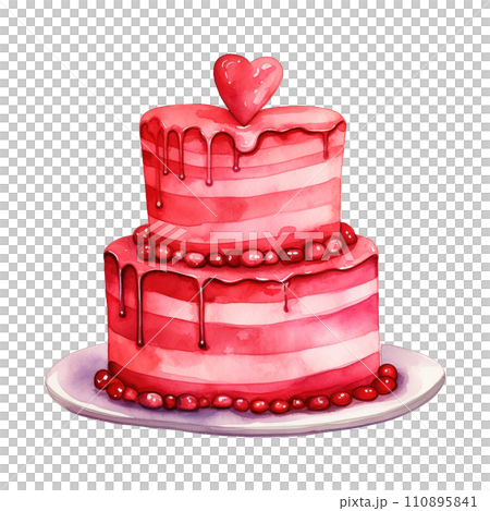 Cake with a Heart. AI Generated Image Cake with a Heart. AI Generated Image 110895841