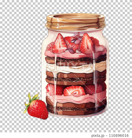 Dessert in a Jar. AI Generated Image 110896016