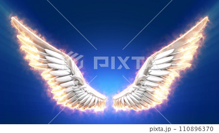 翼 エフェクト 羽 ウイング 銀 ファイヤー 翼 エフェクト 羽 ウイング 銀 ファイヤー 110896370