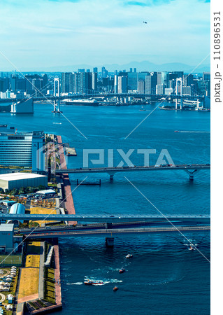 Odaiba and Tokyo Bay, Tokyo Odaiba and Tokyo Bay, Tokyo 110896531