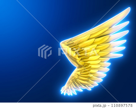 翼 エフェクト 羽 ウイング 金 翼 エフェクト 羽 ウイング 金 110897578
