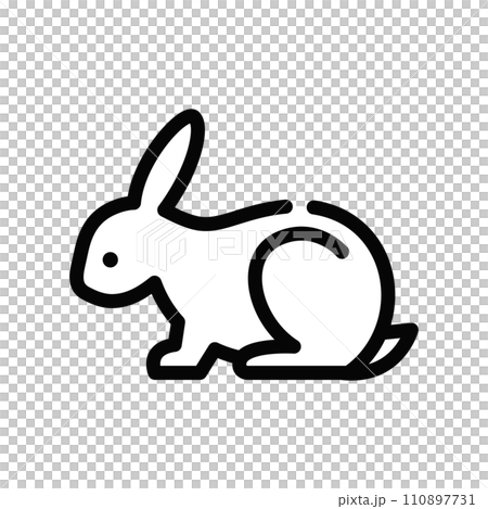 うさぎ　イラスト　アイコン 110897731