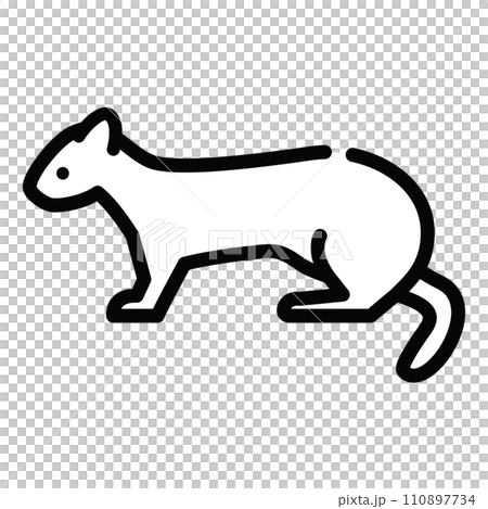 Ferret illustration icon 110897734