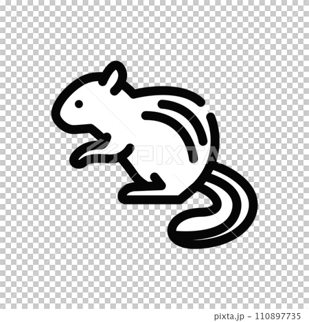 リス　アイコン　イラスト 110897735