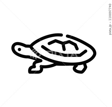 亀 カメ イラスト アイコン 亀 カメ イラスト アイコン 110897740