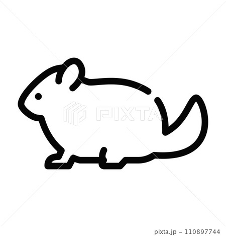 チンチラ　イラスト　アイコン 110897744