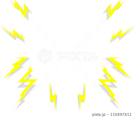 感電するイメージのイラスト素材 感電するイメージのイラスト素材 110897812