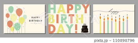 バースデー素材セット バナー フレーム 背景 ベスターイラスト ケーキ バルーン おしゃれ バースデー素材セット バナー フレーム 背景 ベスターイラスト ケーキ バルーン おしゃれ 110898796