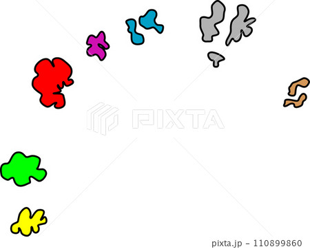 ふわっと舞い上がる埃のイラスト ふわっと舞い上がる埃のイラスト 110899860