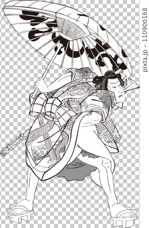 浮世繪歌舞伎演員第 116 部分 110900168