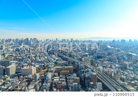 展望台から見えた大阪の都市風景 展望台から見えた大阪の都市風景 110900515