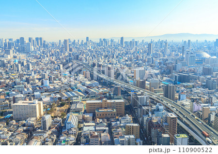展望台から見えた大阪の都市風景 展望台から見えた大阪の都市風景 110900522