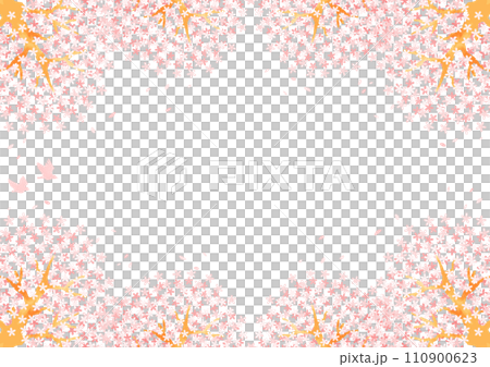 綺麗な桜の木のフレーム 110900623