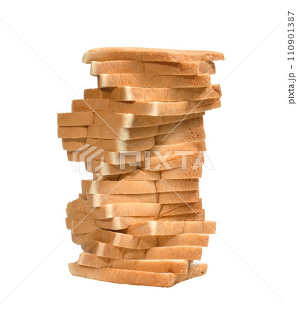 Sliced bread isolated Sliced bread isolated 110901387