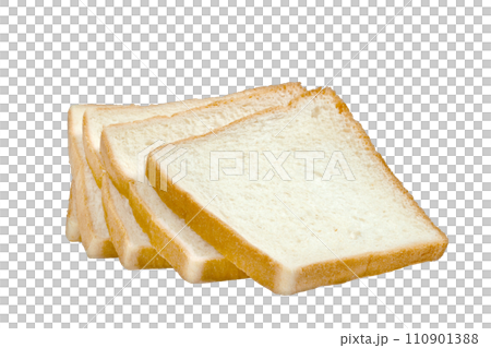 Sliced bread isolated 110901388