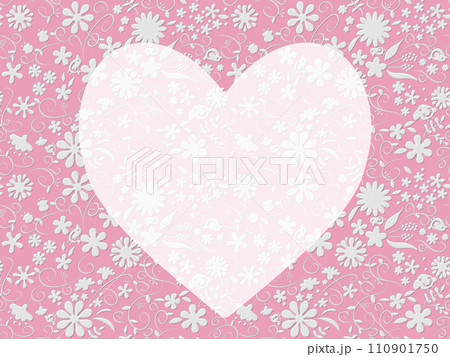 ハートの背景　B-3 110901750
