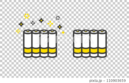 新品の乾電池のイラスト 110903659