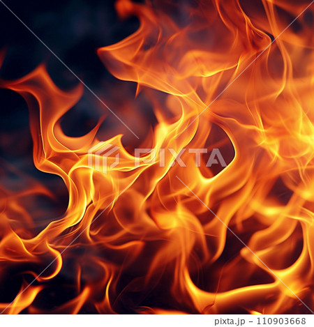 燃え盛る炎 110903668