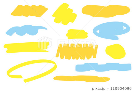 ブラシライン装飾 絵の具 蛍光ペン アンダーライン カラフル ブラシライン装飾 絵の具 蛍光ペン アンダーライン カラフル 110904096