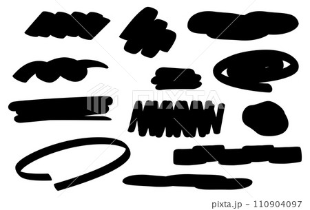 ブラシライン装飾 絵の具 インク アンダーライン 黒 ブラシライン装飾 絵の具 インク アンダーライン 黒 110904097