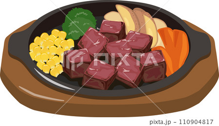 一口さいころステーキ　鉄板焼き 110904817