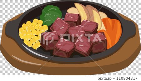 一口さいころステーキ　鉄板焼き 110904817