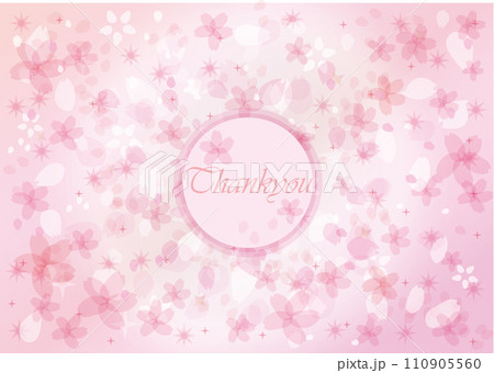 さくら背景パステルカラーベクター素材 110905560
